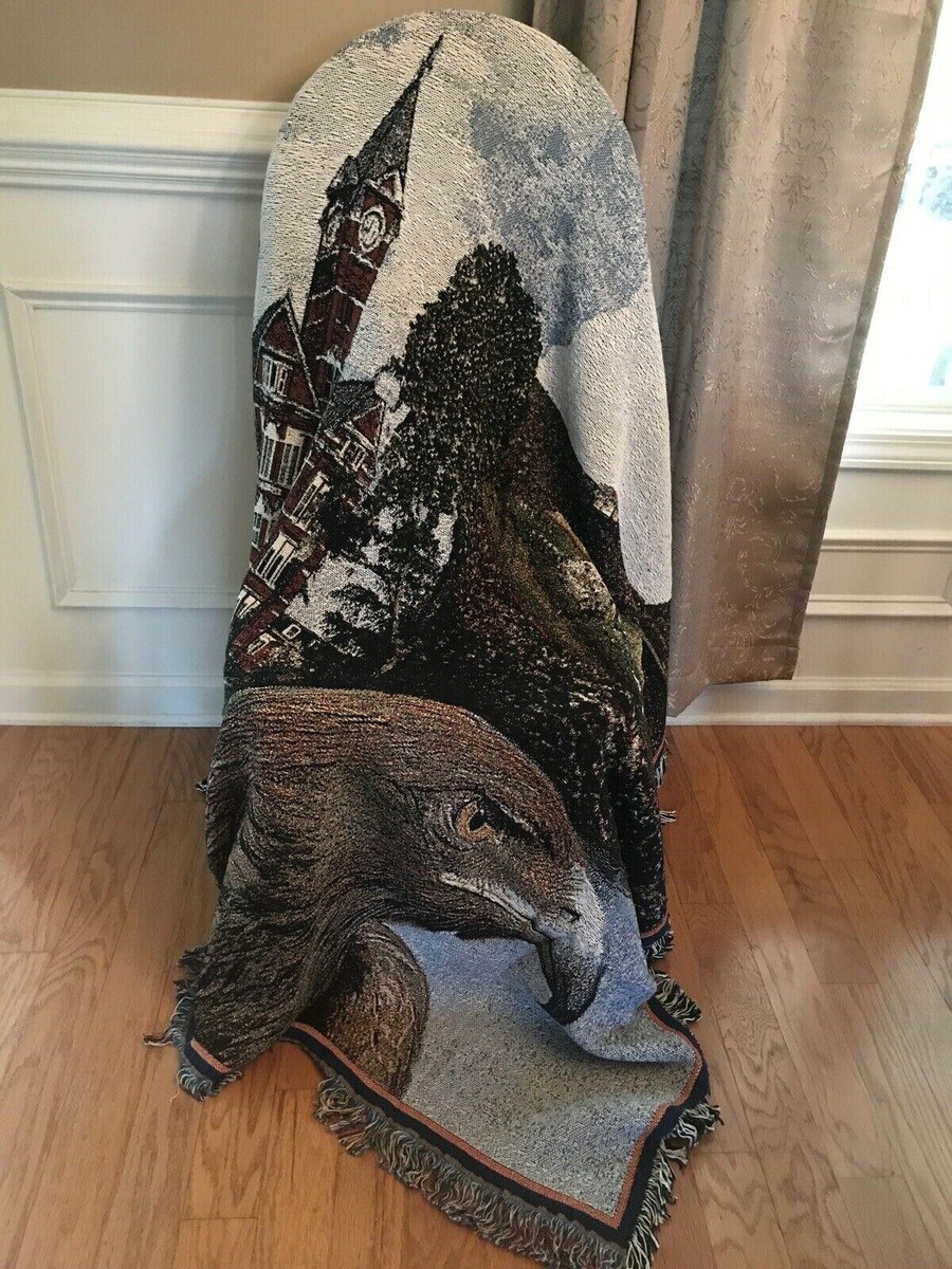 AUBURN UNIVERSITY TIGERS WAR EAGLE LOVELIEST VILLAGE COTTON STADIUM BLANKET  NOS