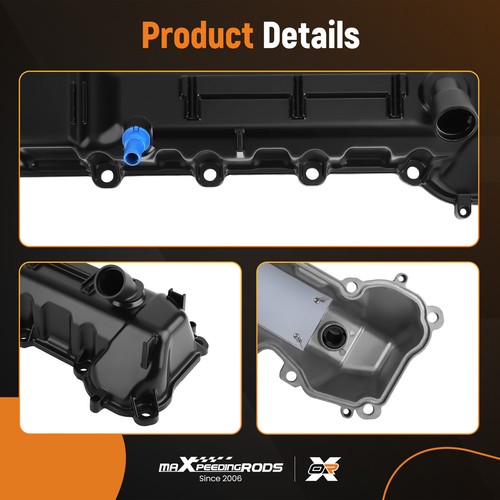 Left Aluminum Valve Cover Set for RAM 1500 09-13 Grand Cherokee 2008 2009 4.7L - Imagen 7 de 12