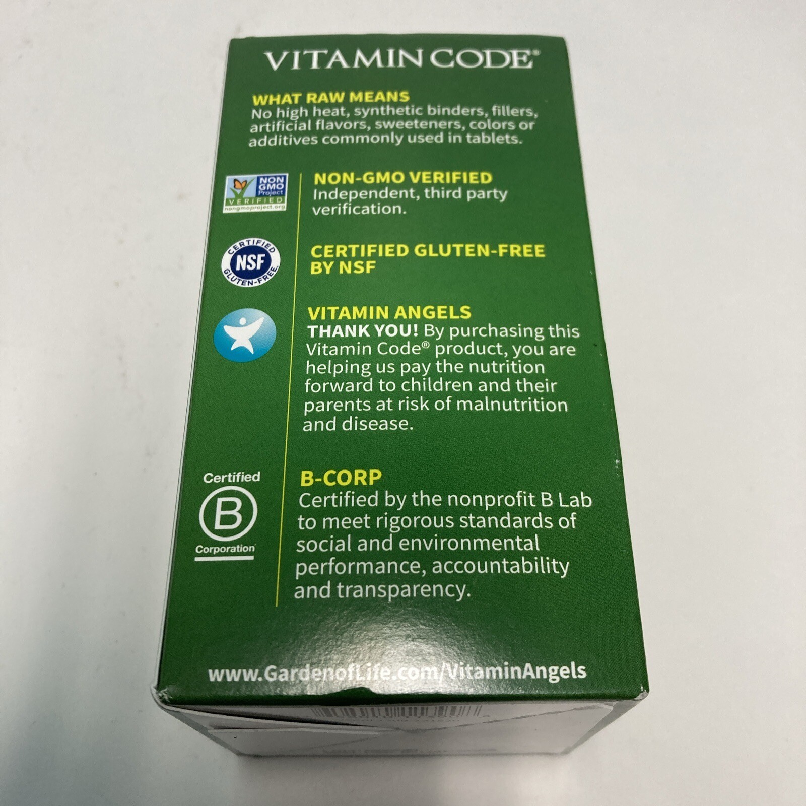 GardenOfLife Vitamin Code Vegan Raw Calcium 120ct Exp08/25+ 3908