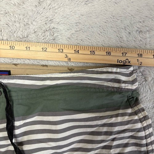 Patagonia Mens Wavefarer Board Shorts 19"Striped Quick Dry Surf Sz 36 - Picture 11 of 11