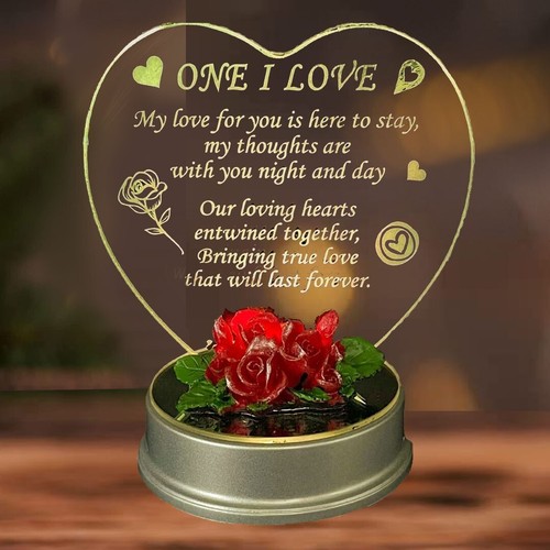 LED Light One I Love Gift GF BF Friend Husband Wife Birthday Valentines Day Xmas - Picture 3 of 11