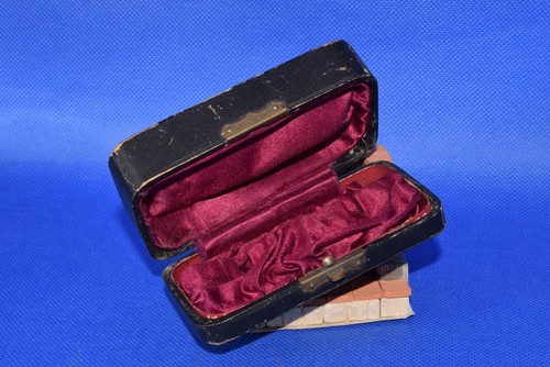 Original Box 19th century ! Case jewelry earrings and brooch gold silver vtg old - Picture 19 of 19