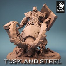 Nain Cavalier Chèvre D1 - Tusk And Steel - Lord Of The Print - 28mm Tabletop