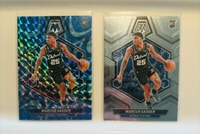 Lot(2) Marcus Sasser RC 2023-24 Mosaic Reactive Blue Prizm & Base Pistons #229