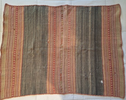 Textil boliviano de lana tejido a mano antiguo - Aguayo - Imagen 9 de 22