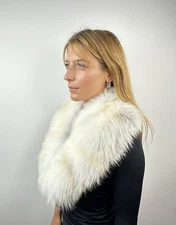 Golden Island Fur fox collar, real fur stole, fox collar Stole