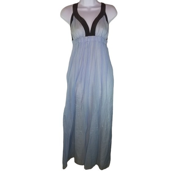 green halter summer dress Tea-Length Halter Green Casual Summer Dress with Slit Melon / Large
