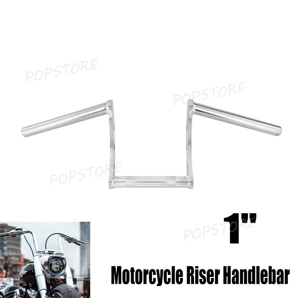 Custom Motorcycle 1" Handlebars Z Bar Drag Ape Hanger For Suzuki Honda ...