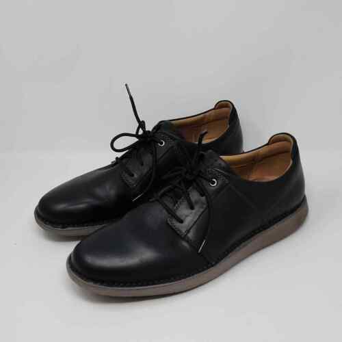 Clarks Lace Up Black Leather Oxfords Size 13 - image 1