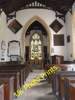 Photo 12x8 St. Peters Church Interior Lower Everleigh No longer in regular c2008