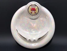 Unique Iridescent Ceramic Ashtray Viking Moss Cigar Cigarette