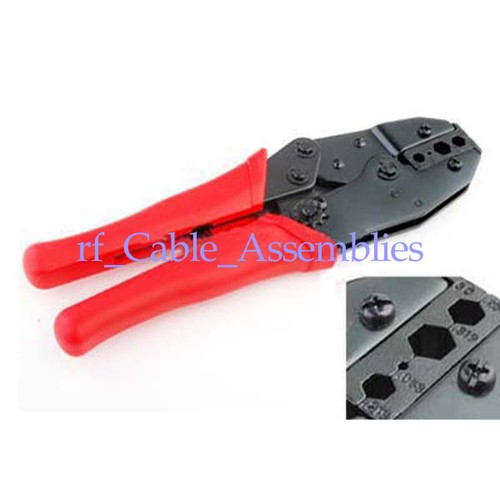 Coax Ratchet Crimping Tool for RG58/RG59/RG6/RG62 w/1.72mm/5.41mm/6.50mm/8.10mm - Picture 3 of 7