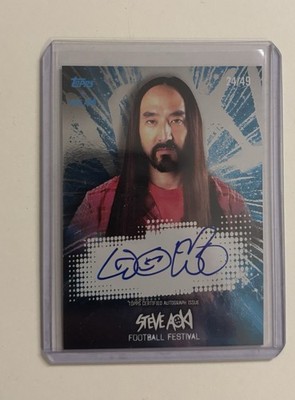 2021-22 Topps Football Festival by Steve Aoki - Steve Aoki On Card Auto /49 