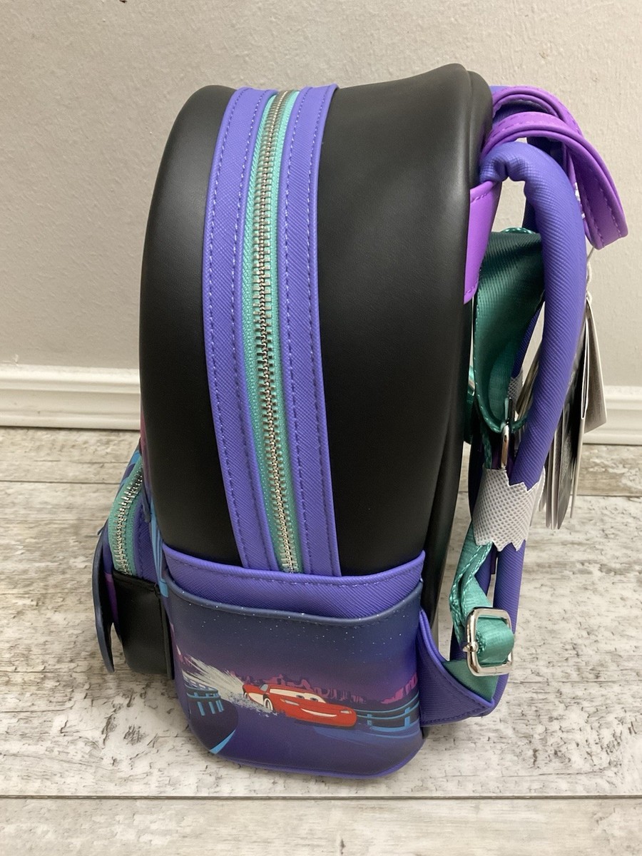 Loungefly Cars Lightening McQueen & Sally Light-Up Backpack NWT NWT Loungefly Cars Lightning McQueen & Sally Light-Up Mini  main image 3