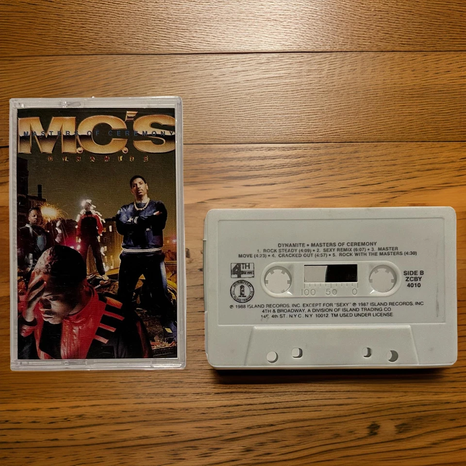 •MASTERS OF CEREMONY ~ DYNAMITE• ~1988 OG PRESSING~ (CASSETTE TAPE) - Image 3 of 4