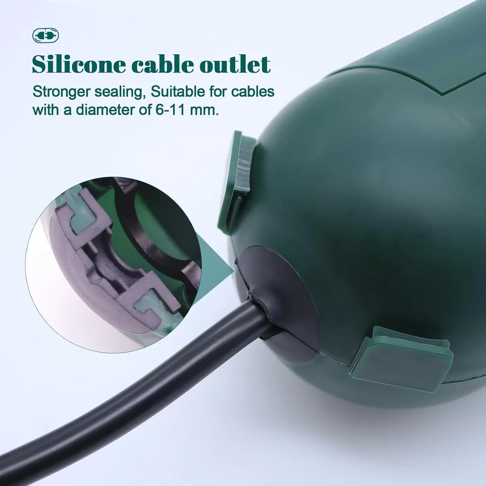 ® 2 Pezzi Scatola Di Protezione Stagna Elettrica Da Esterno IP44 Scatola Esterna - Immagine 4 di 4