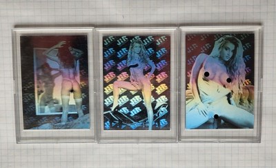 Girls, Girls, Girls Limited Edition 3 Hologram Chase cards (Hot Shots 1993)