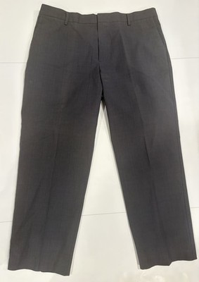 Dockers Classic Fit Iron-Free Khaki Pants (38 x 30)   Charcoal Plaid