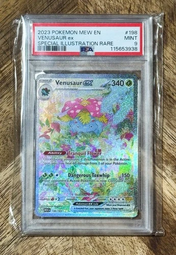 VENUSAUR EX SPECIAL ILLUSTRATION RARE POKEMON MEW EN-151 2023 198 PSA 9 - SV151