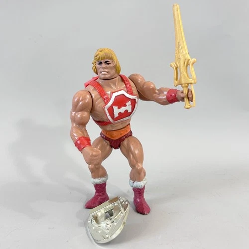 Thunder Punch Heman vintage MOTU figure *complete* new leg band  (1985, Mexico)