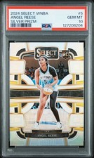 2024 Select WNBA Silver Prizm Angel Reese #5 PSA 10 GEM-MT