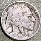 1917d Buffalo Nickel nice original FINE+ condition coin w/full date, 1/2 horn