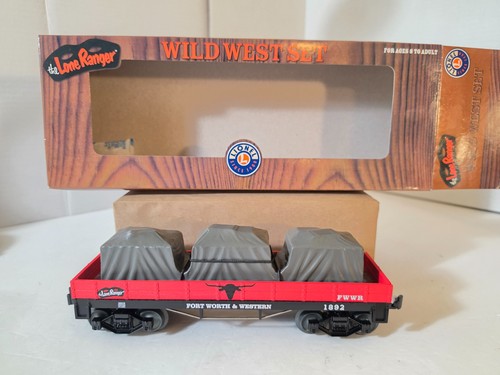 Juego Lionel 6-26610 Wild West Lone Ranger Truss Rod Góndola Carga Cubierta Nuevo OB | Zustand: New
