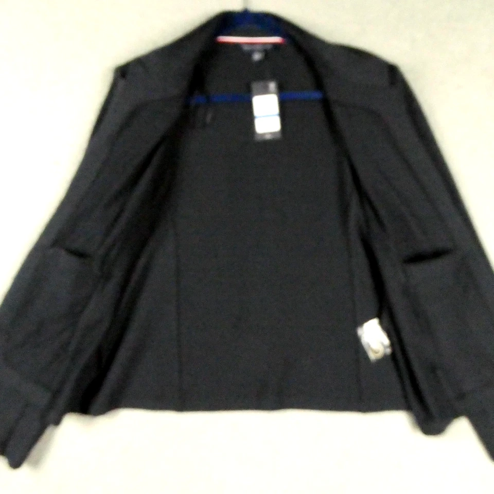 Tommy Hilfiger Chaqueta Banda Mujer XL Negra Militar Doble Pecho Botones Dorados Foto 4 de 4