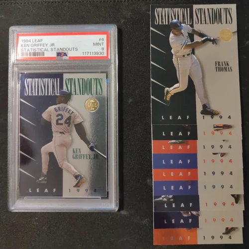 1994 Leaf STATISTICAL STANDOUTS Ken Griffey Jr PSA 9!! PLUS the rest of the set!