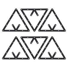 Pool Table 9 Ball Rack 6Pcs, Slim Billiard Ball Triangle Rack, Billiards Pool...