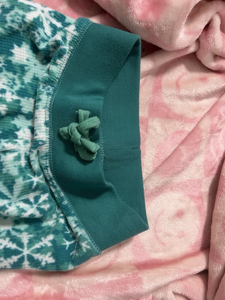 Брюки мягкие больные American Girl снежинки бирюзовый размер 4/5 для девочек - Изображение 2 из 4