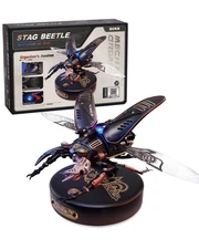 3D Puzzles for Adults Electric Insect Metal Model Building Kit Desk Toys Hobb...