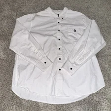Men’s U.S. Polo Assn. White Button Down Long Sleeve Shirt Size XXL