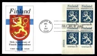 Mayfairstamps US FDC 1967 Minnesota block Finland's independence 50th anniversar