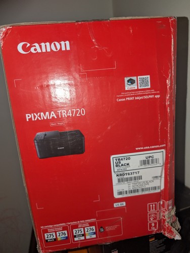Canon PIXMA TR4720 Color Inkjet All-In-One Printer - Black - 第 4/4 張圖片