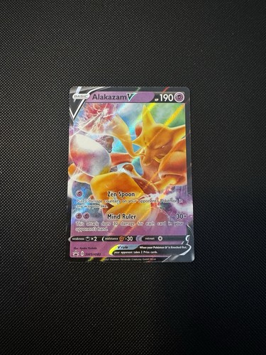 Alakazam v SWSH083 Ultra Rare Holo Black Star Promos Pokémon TCG 2021