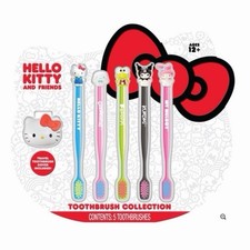 SANRIO Hello Kitty and Friends Toothbrush Collection Set of 5 Soft Bristles