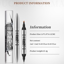 3Pcs Dual-ended Delicate And Soft For Women Eye Makeup Extremely Fine Tip