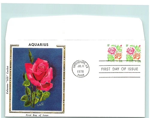 S05-0809, AQUARIUS, * COLORANO SILK FDC