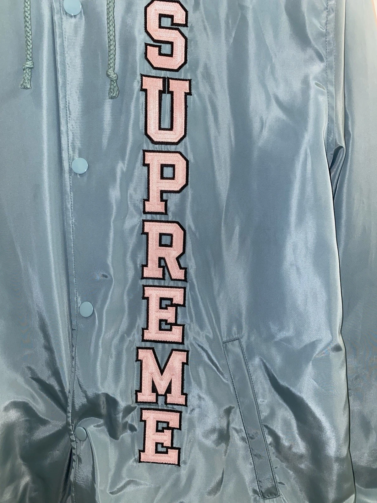 Giacca da allenatore Supreme con cappuccio logo verticale S S 17