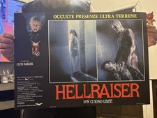 Hellraiser 1987 ORIGINAL  26”X 18.5”FOLDED HALF SHEET FROM ITALY RARE