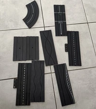 Aurora Slot Car Track Lot 9 Pieces 2 X 1527 1501 1539 1507 1518 1520 1502 ?