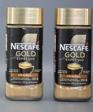 NESCAFÉ Gold Espresso Instant Coffee  100 g Jar(Imported from Canada pack of 2)
