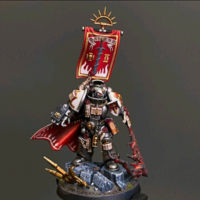 Warhammer 40K Grey Knights Castellan Crowe Pro-Painted Display Quality Miniature