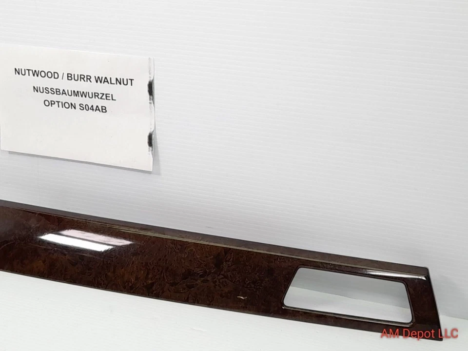 BMW 335i 335xi 328i E90 E93 E92 2008 tablero pasajero moldura rebaba nogal 51456985540 Foto 3 de 4