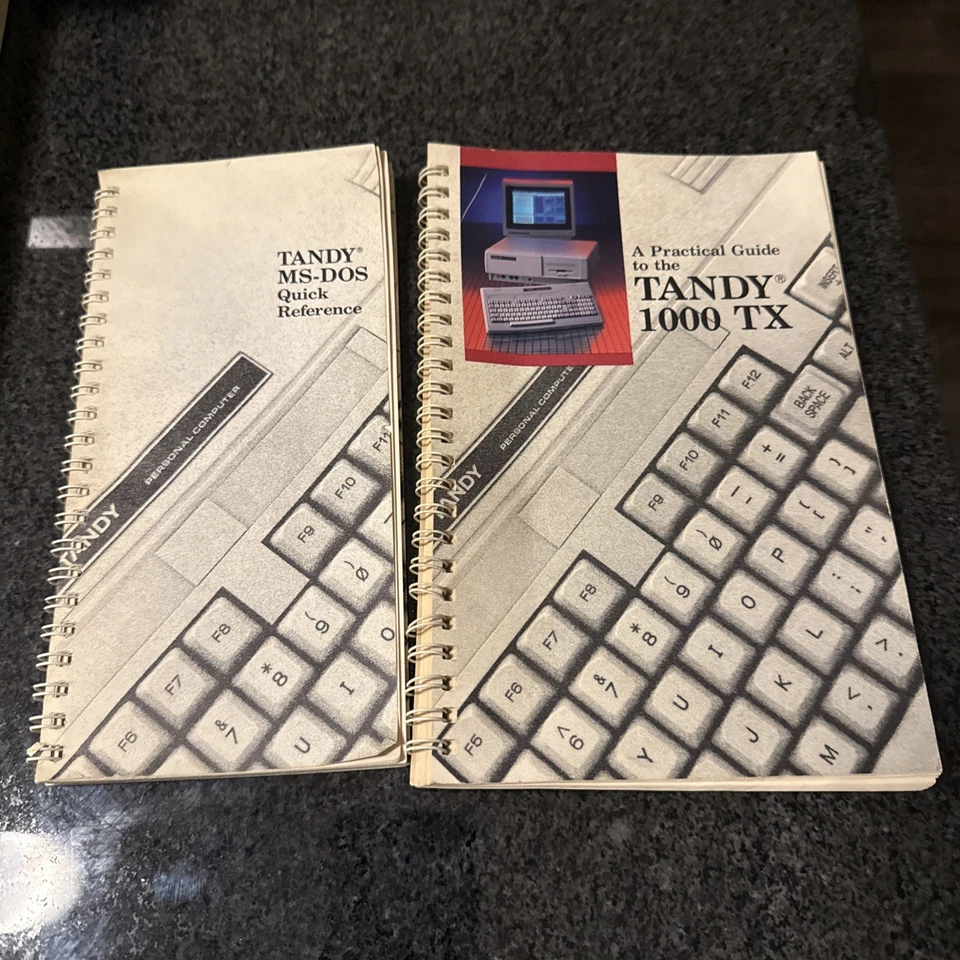 Vintage Tandy 1000 TX Practical Users Guide Manual 1987 And Quick Reference Book - Image 2 of 4