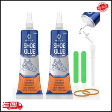 Shoe Glue Sole Repair Kit 15ML x2 Heavy Duty Shoe Adhesive Waterproof Flexibl...