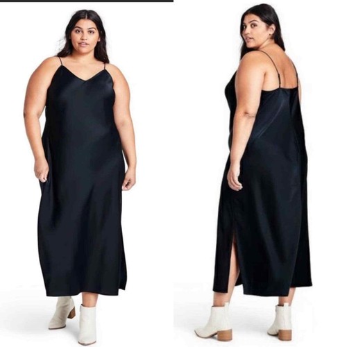 NEW Nili Lotan x Target Navy Blue Slip 