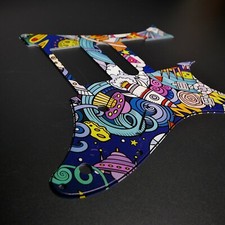 Ibanez Jem Series Pickguard • Cartoon Doodle Space #1 • Custom Pickguard