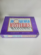 Vintage University Games Corp Board Game 30 Second Mysteries 1995 Brain Teaser 